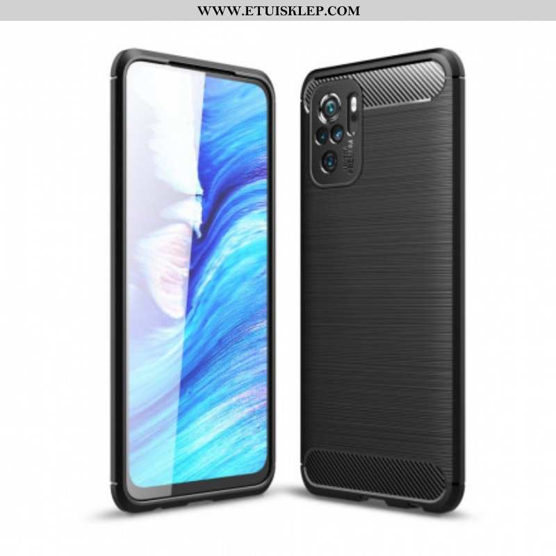 Futerały do Xiaomi Redmi Note 10 / 10S Szczotkowane Włókno Węglowe